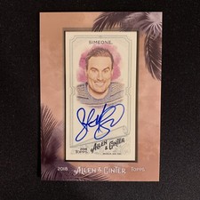 2018 Topps Allen & Ginter's Steve Simeone #MA-SS Framed Mini Autograph
