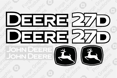 #ad #ad Fits 27D Mini Excavator Premium Vinyl Decal Kit Deere 27 D 27 D $39.99