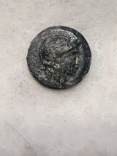 GREECE ~ AEOLIS MYRNA ~ 4th-3rd CENTURY BC ~ ATHENA & AMPHORA ~ AE 1`0 ~ CH F