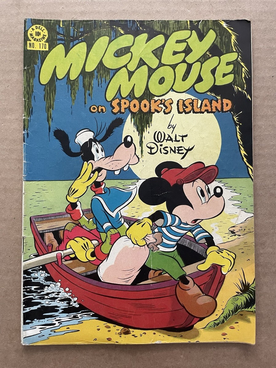 Vintage MICKEY MOUSE on SPOOK'S ISLAND by Walt Disney #170 Comic