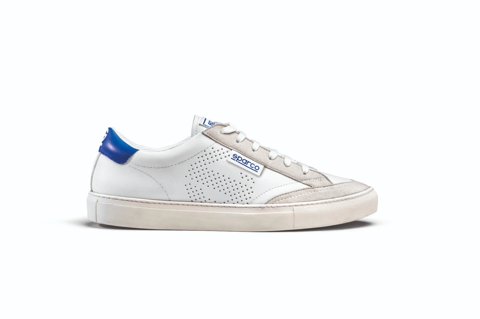 SPARCO S-Time white and blue sneaker shoe ✔️