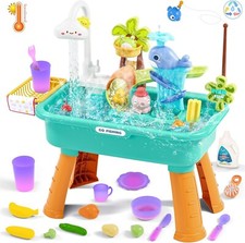 2025 Upgraded Water Table for Toddlers 1-3 3-5 with Electric Water Pump, Todd...