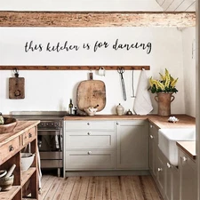 this kitchen is for dancing Metal Wall Art Decor Wall Hanging For Home kitchen