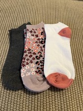 Women's Decorative Socks No Show Set of Three Brand New