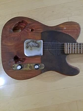 Sandblasted Stained Hand-built Esquire Electric #3 by Mudbone Guitars