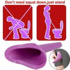 2Pcs Portable Womens Female Urinal Urine Funnel Camping Travel Emergency Toilet