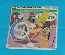 vintage Walt Disney's PLUTO VIEW-MASTER REELS packet new/sealed