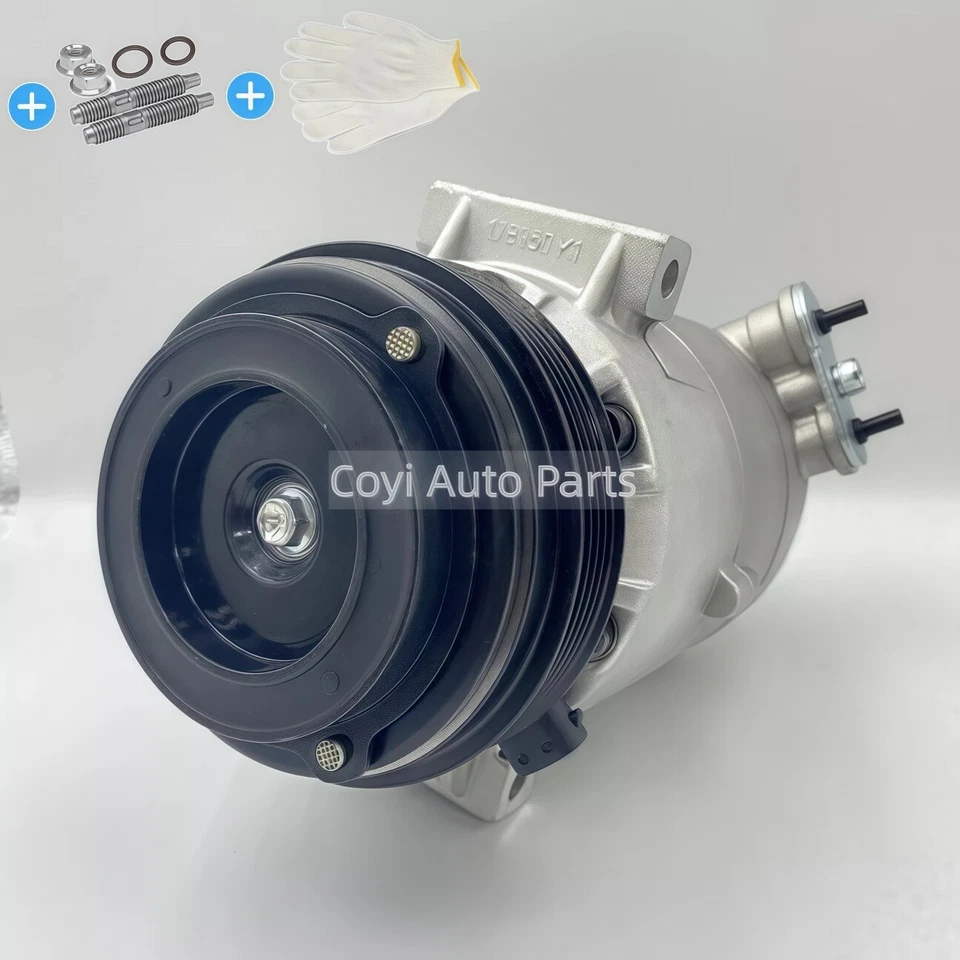 AC A/C Compressor Fits Chevrolet Malibu 2.2L 2.4L 2007 2008 2009 2010 2011 2012 Foto 3 de 4