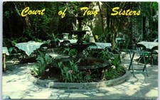 Postcard Court of Two Sisters Vieux New Orleans Louisiana USA North America