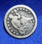 1854 United States Seated Liberty Half Dime 90% Silver Good Condition — photo 5