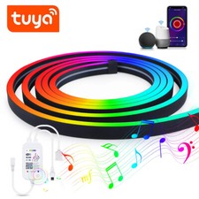 12V RGB Neon LED Streifen Leisteband Schlauch Lichtband Außen WIFI APP Control