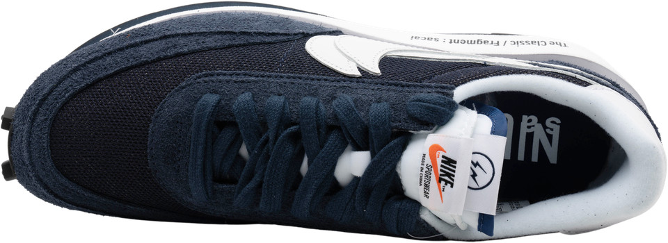 fragment x sacai x nike ldwaffle blackened blue mens