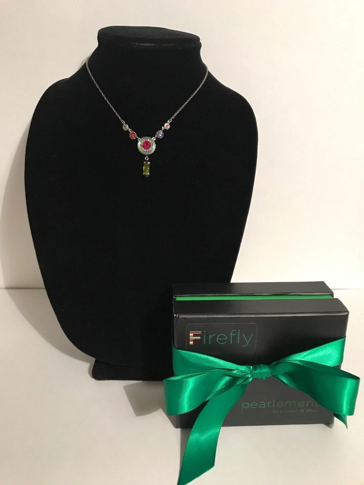 Collar FIREFLY Cristal Swarovski Múltiples Piedras-N172 Foto 2 de 4