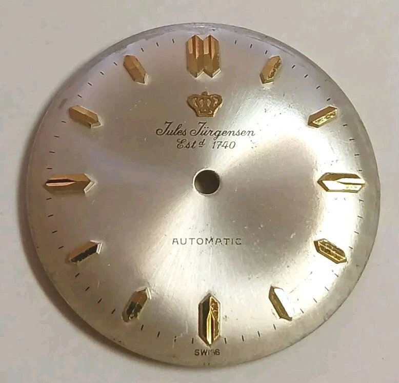 #027, mostrador de relógio masculino Jules Jurgensen compatível com AS-1748/49. 29,3 mm. 17 JW AUTOMÁTICO - Imagem 2 de 4