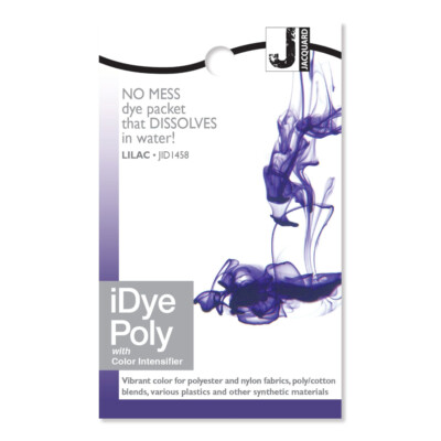 Flieder Jacquard iDye Synthetik Stoff färben - Polyester, Nylon und Poly Baumwolle