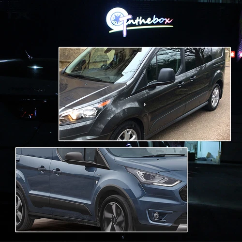 Luces repetidoras de marcadores laterales transparentes de 2 piezas para Ford Transit Connect 2010-2021 - Imagen 4 de 9