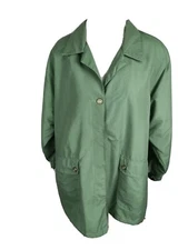 Current Seen Wms Sz M Sage Green Lt Weight Poly Jacket B28