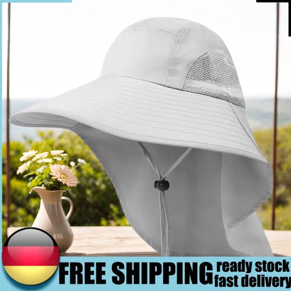 APL Cappello Pesca Esterno Protezione Solare Tesa Larga Regolabile per Arrampicata Escursionismo