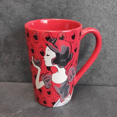 Schneewittchen Tasse Disney Store ''Just One Bite'' Rote Tasse Sammeltasse Rar