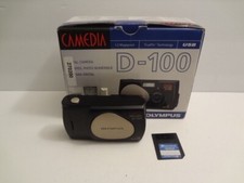Olympus Camedia D-100 1.3MP Digital Camera 8MB SmartMedia Card and Box TURNS ON