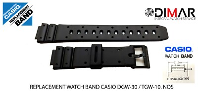Bracelet De Remplacement Casio Vintage AB-50W-1EVZ - Résine - Neuf D'Origine (NOS) - Pour Montres Unisexe