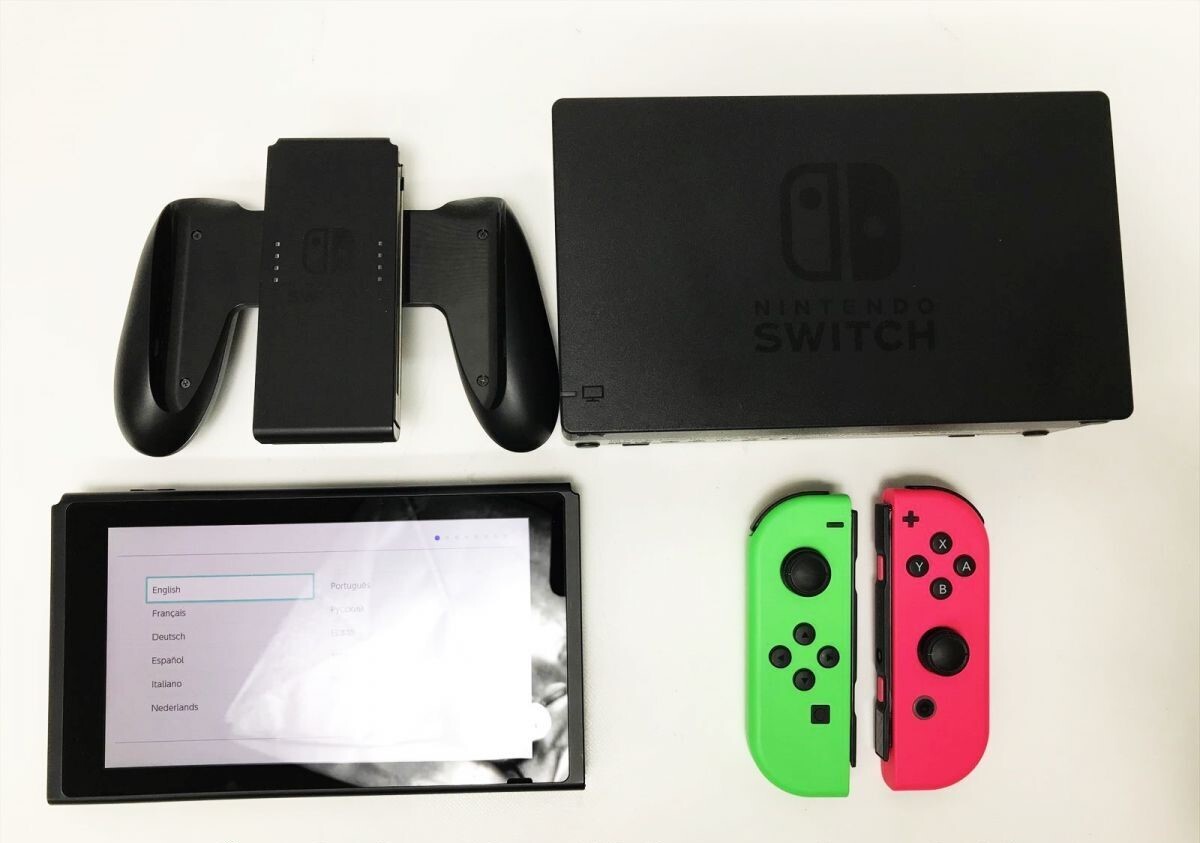 Nintendo Switch Splatoon 2 Edition Console Neon Pink Green