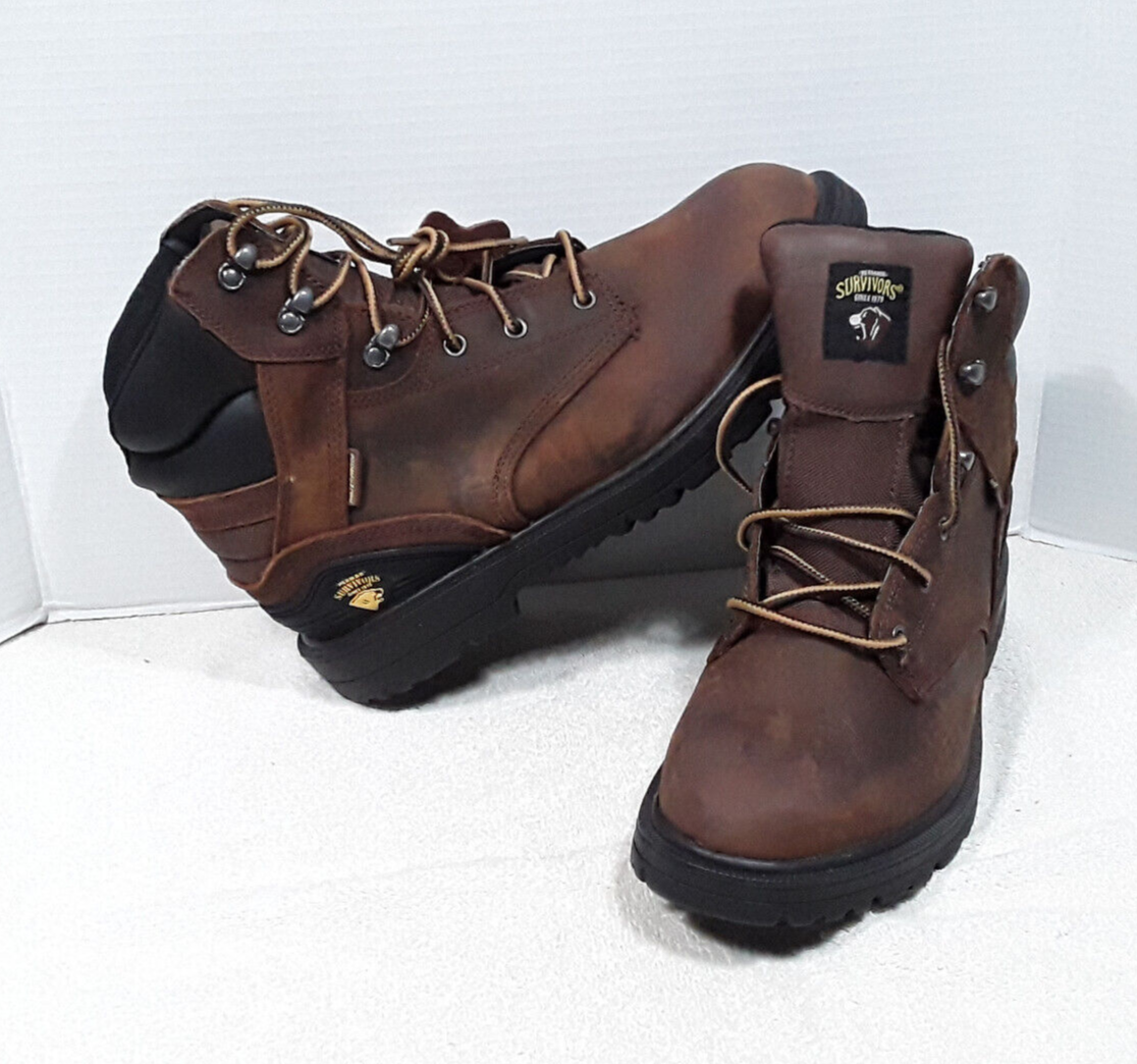 Herman Survivors Work Boots Mens 9.5 Waterproof Brown  display picture 2