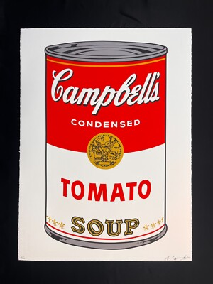 #ad Andy Warhol Campbell#x27;s Soup Cans Tomato FS 11.46b 22.5quot;x30quot; print signed $310.00