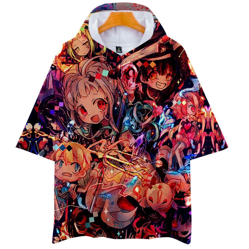 Anime Toilet-Bound Hanako-kun Shirt Hoodie Unisex Adult Casual Hooded T-Shirt