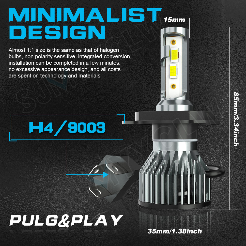 2x 7x6 LED Headlghts for Chevy C1500 C2500 C3500 K1500 K2500 K3500