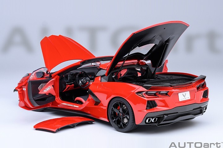 AUTOart CHEVROLET CORVETTE C8 STINGRAY Z51 1/18 TORCH RED 71282 | eBay