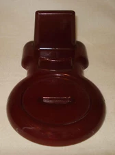 Vintage Hold-Rite Burgundy Plastic Cup & Saucer Display Holder Rack Stand Easel