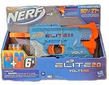 NERF Elite 2.0 Volt SD-1 Blaster, 6 Darts, Light Beam, Travels Up To 90 ft New