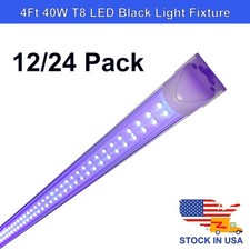 48 inch UV Led Black Light Bar Fixtures Ultraviolet Bulbs US Plug DJ Party Club