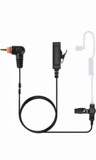 2-Wire Acoustic Tube Earpiece w/ PTT Mic for Motorola Radio SL300 SL350 SL7580e