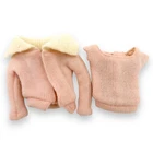 Vintage Barbie Fashion Pak Sweaters 1962–1963 Pink Angora Cardigan & Top Mattel