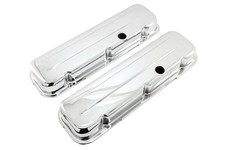 Chrome Short Valve Covers For Chevy Big Block 396 427 454 502 65-95 1 Hole Pair Chrome Short Valve Covers For Chevy Big Block 396 427 454 502 65-95 1 Hole Pair