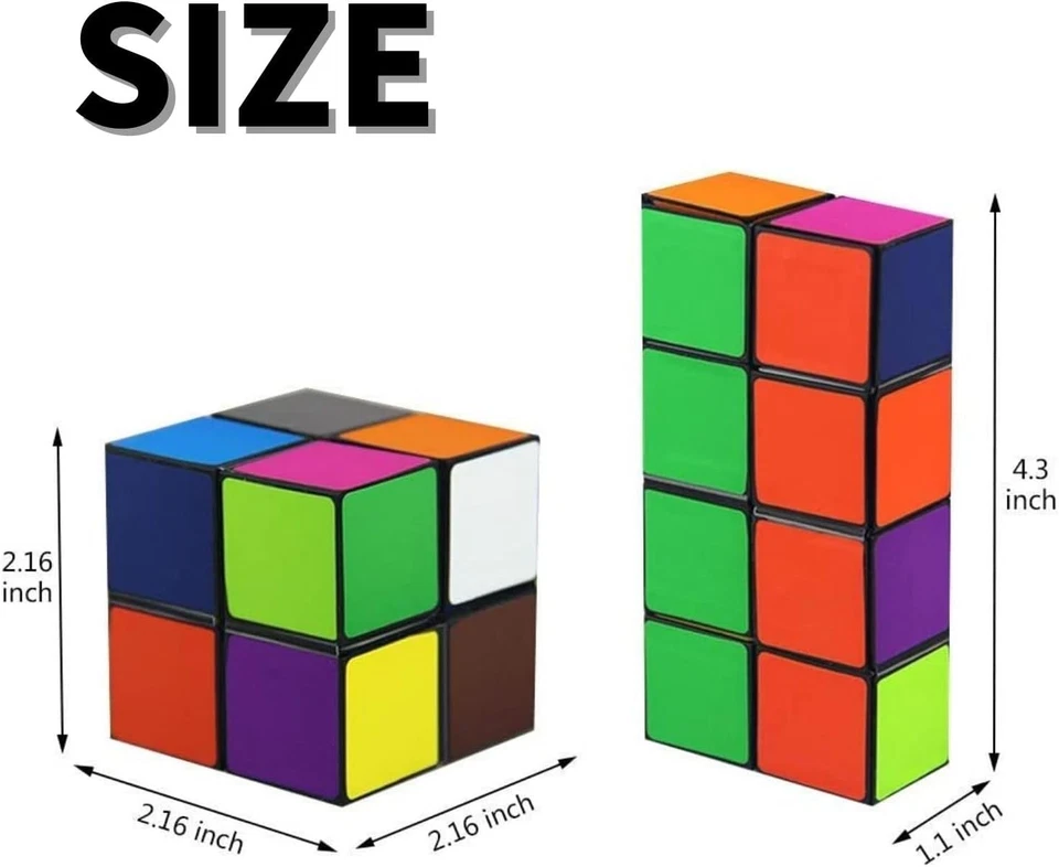 Star Cube Magic Set, 2 in 1 Cubo dell'Infinito Colorato, Ansia da Stress...  - Immagine 2 di 4