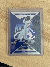 Chase DeLauter 2025 Panini Crusade Blue Cracked Ice #63 Cleveland Guardians