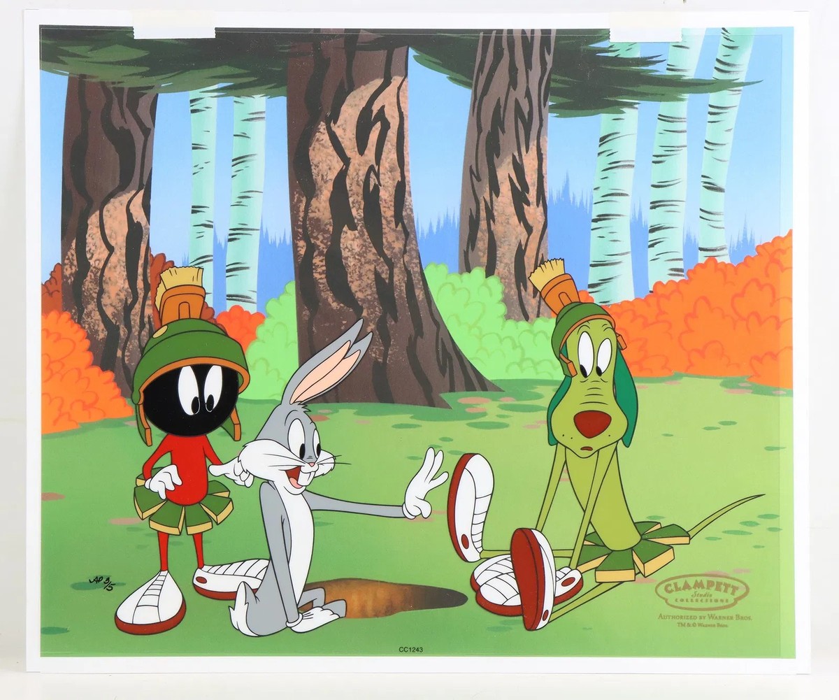 Marvin Martian AP 3/5 Cel Bugs Bunny Hand Painted Limited Edition