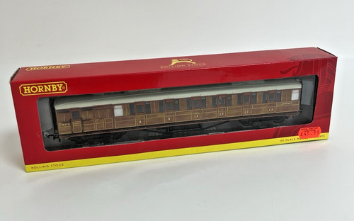 Hornby R4170D LNER 61ft 6In Corridor Brake Coach 24067 Teak OO Gauge Boxed NM | Zustand: Used