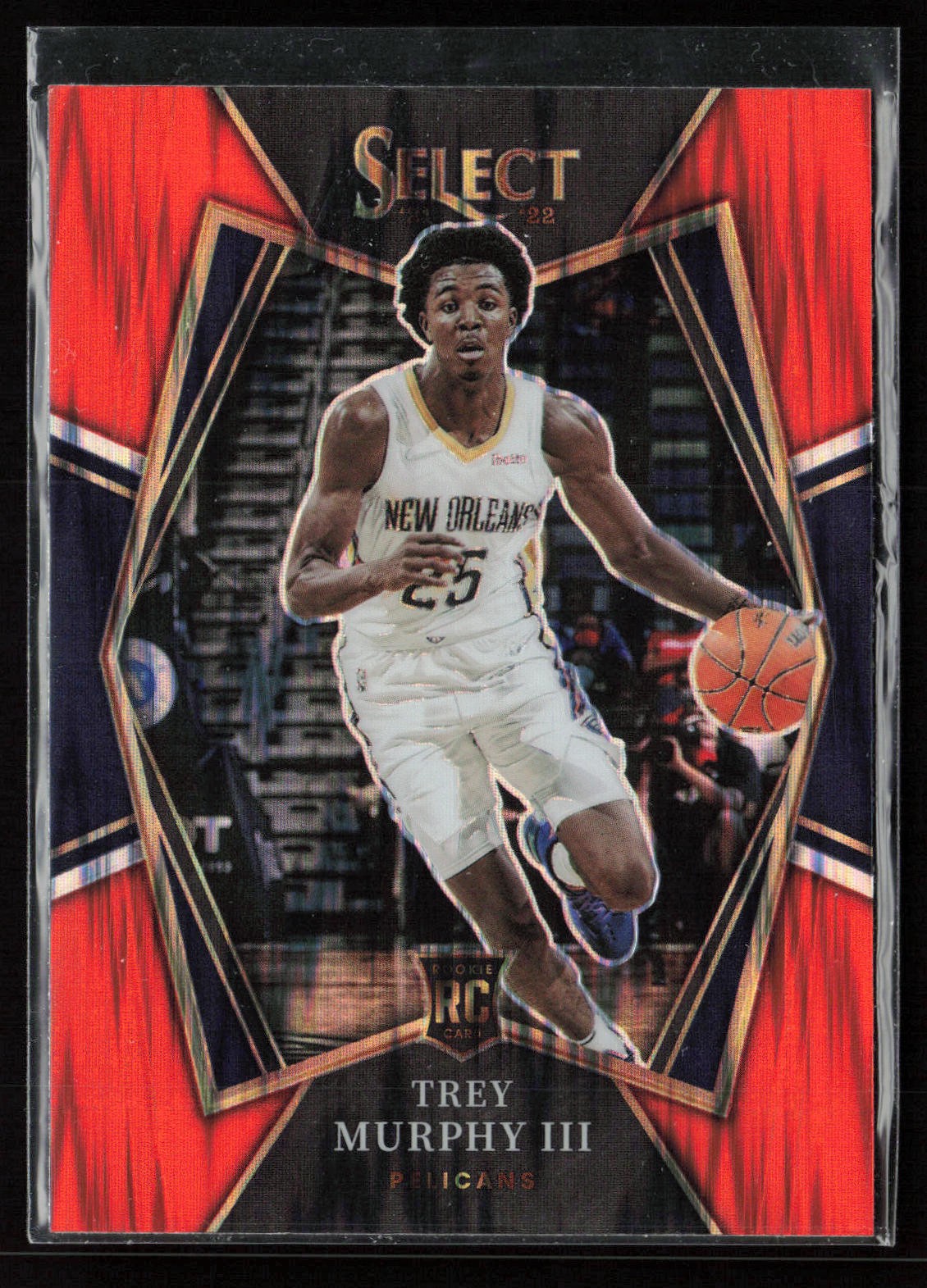 Trey Murphy III 2021-22 Panini Select #151 Orange Flash Prizms RC Pelicans