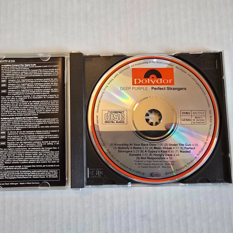 Deep Purple - Perfect Strangers - CD Album Polydor 1984 West Germany early press - Image 2 of 3