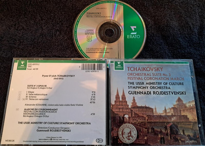 TCHAIKOVSKY Orchestral Suite No.3 etc Erato cd 1993 Rojdestvensky