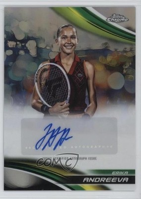 2025 Topps Chrome Auto I Refractor Erika Andreeva #CA-EAA Auto ob9
