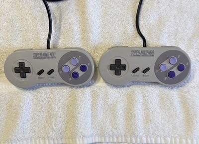2 SNES Super Nintendo Original Controller Authentic - OFFICIAL SNS-005 M3