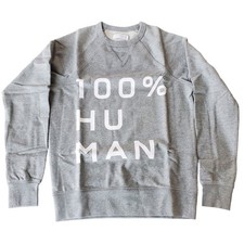 Everlane The 100 Human Typography Sweatshirt Size XXS NWOT