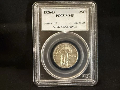 1926-D 25C MS65 PCGS Standing Liberty Quarter