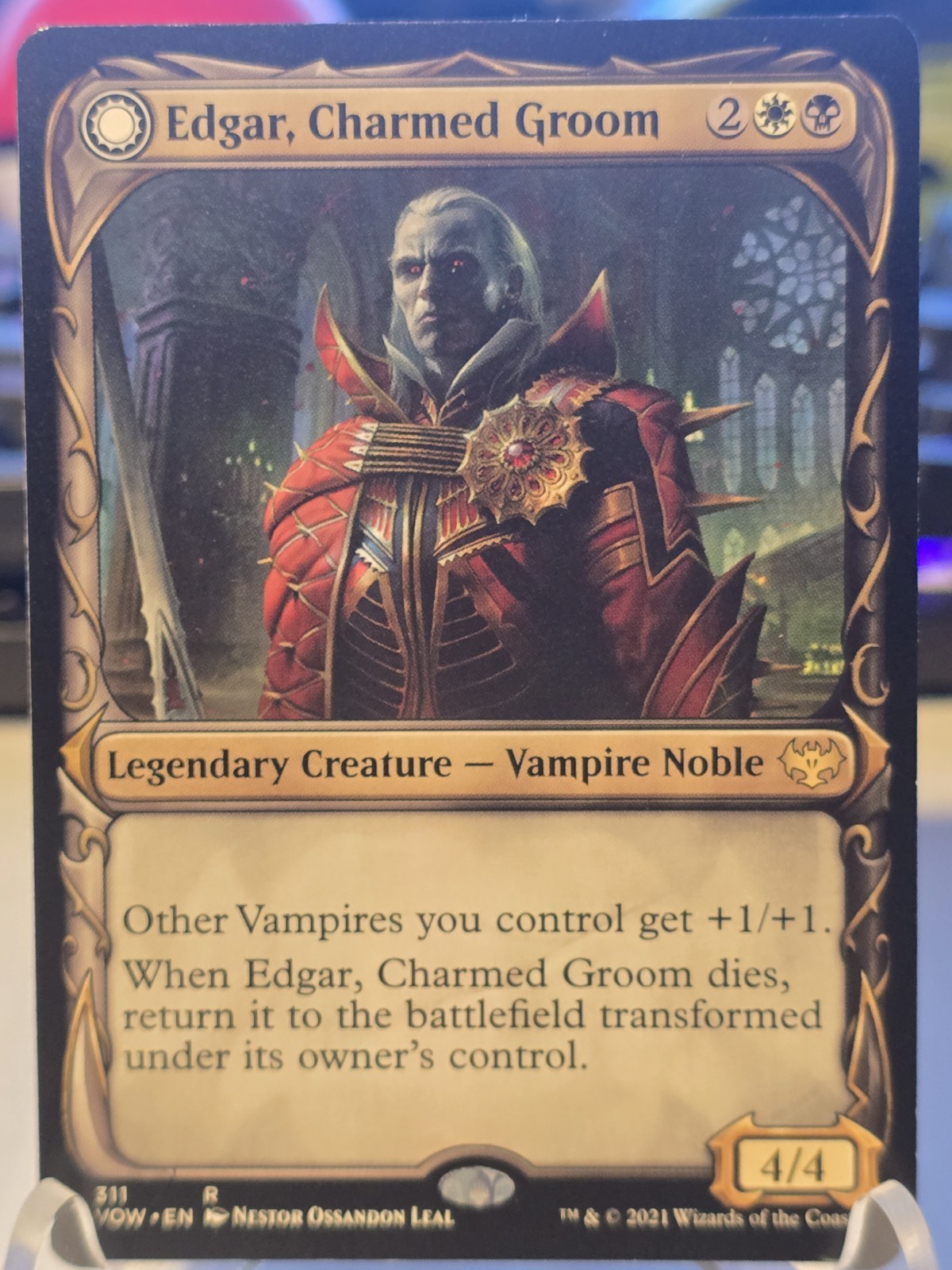 Edgar Charmed Groom Showcase Card Innistrad Crimson Vow Regular Edition