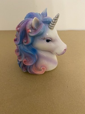 Einhorn blau lila rosa Spardose Sparschwein Sparkind